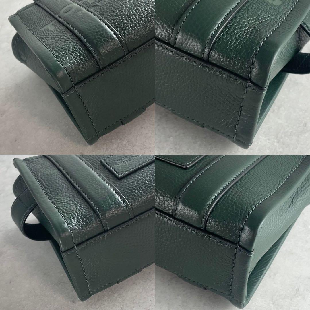 ✨稀少✨極美品✨マークジェイコブス　ザ トートバッグ　ミニ　2way レザー　緑