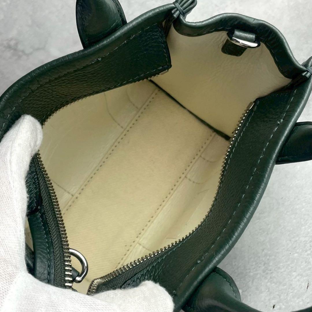 ✨稀少✨極美品✨マークジェイコブス　ザ トートバッグ　ミニ　2way レザー　緑