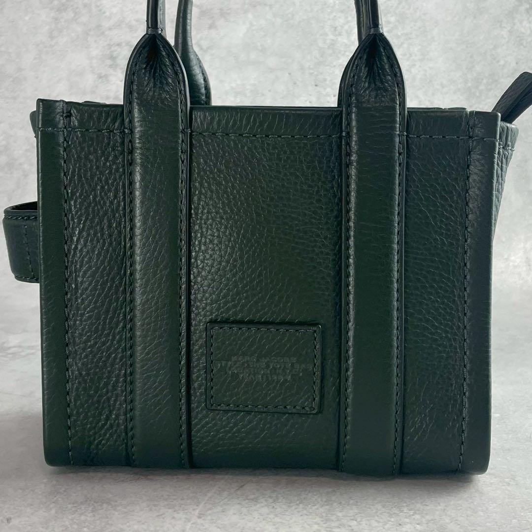 ✨稀少✨極美品✨マークジェイコブス　ザ トートバッグ　ミニ　2way レザー　緑