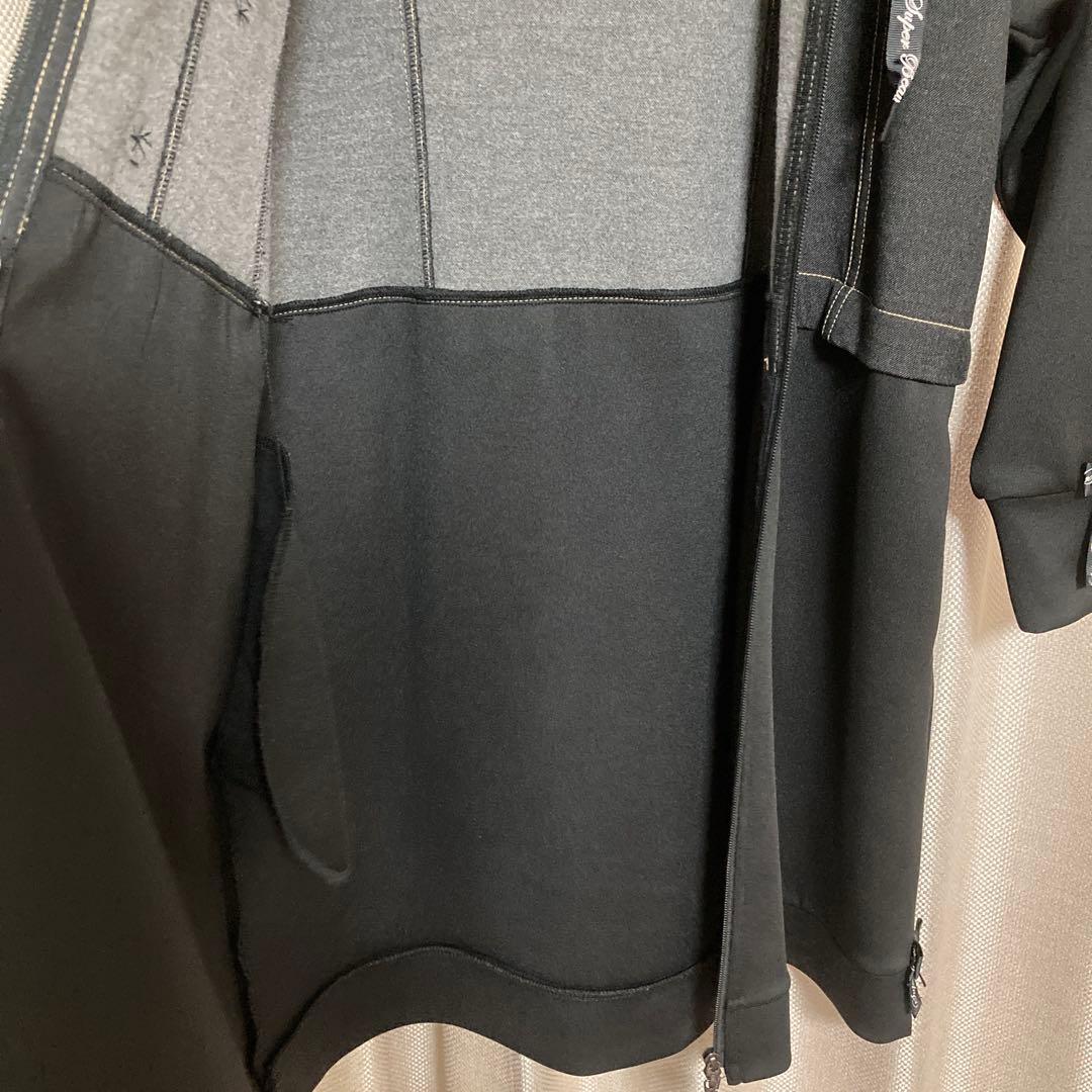 Super Beauty スーパービューティ　フード付きロングコート　ビジューL