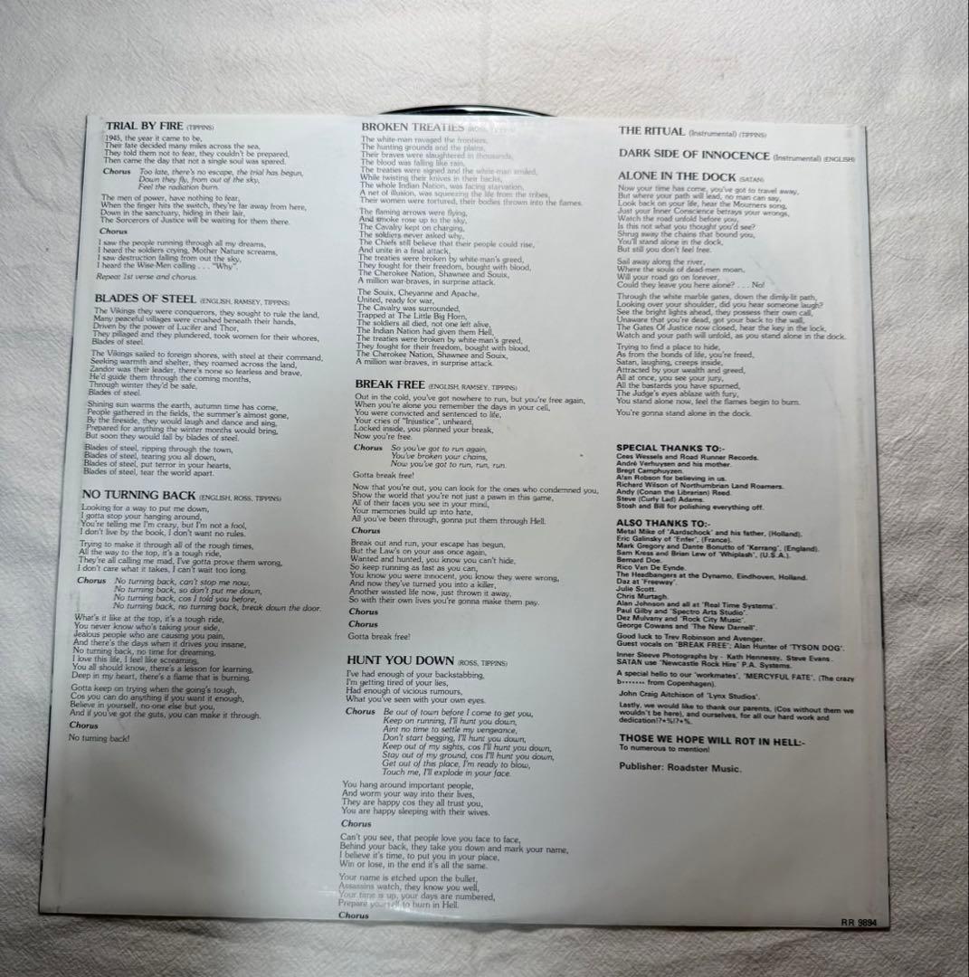 Satan「Court In The Act」LP