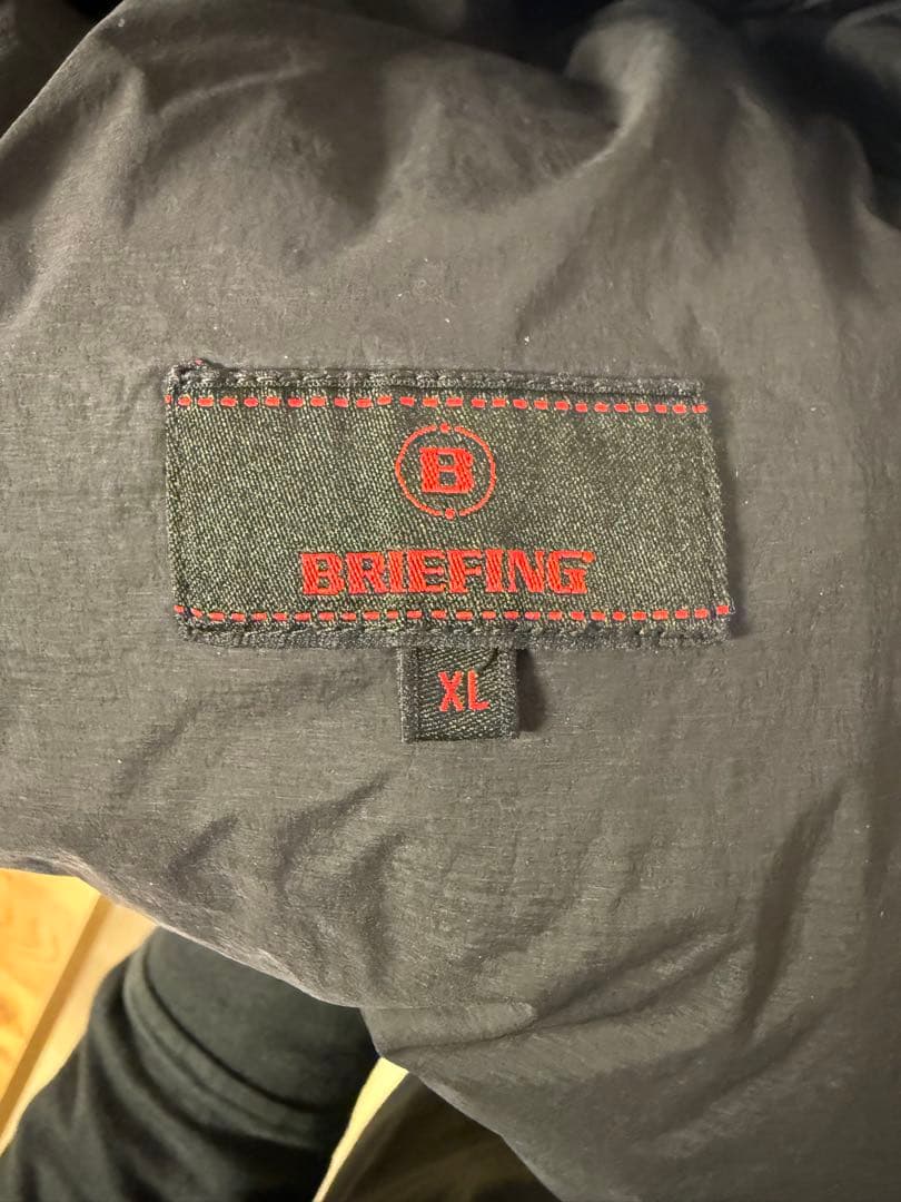 ブリーフィング ゴルフウェア 中綿ジャケット 秋 冬 メンズ : ブラック