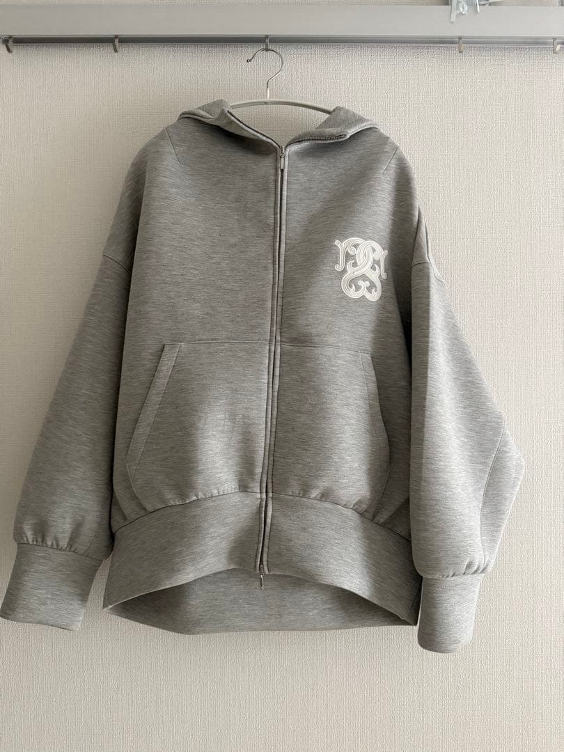 SNIDEL ボリュームパーカー　グレー　ラメ