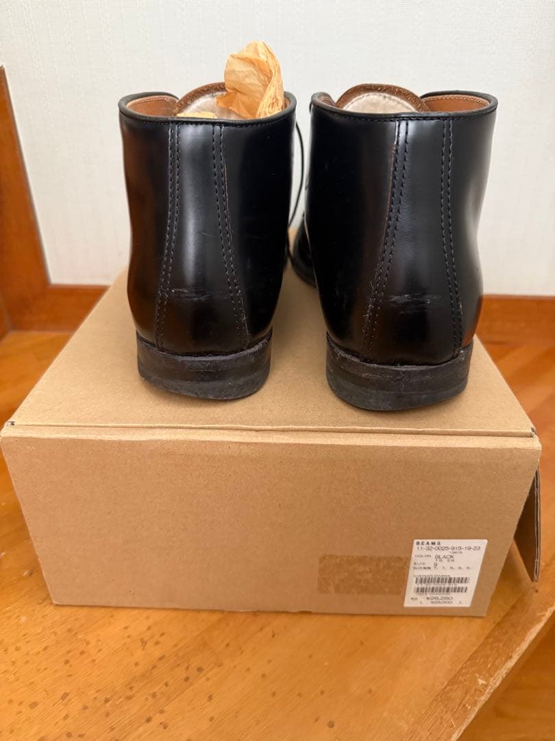ちびまる　BEAMS チャッカブーツ ブラック