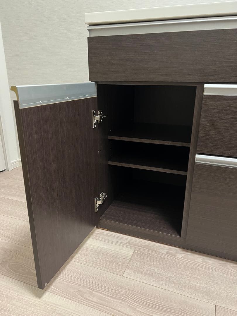 ニトリ　キッチンカウンター（キュリー2 80CT DBR)