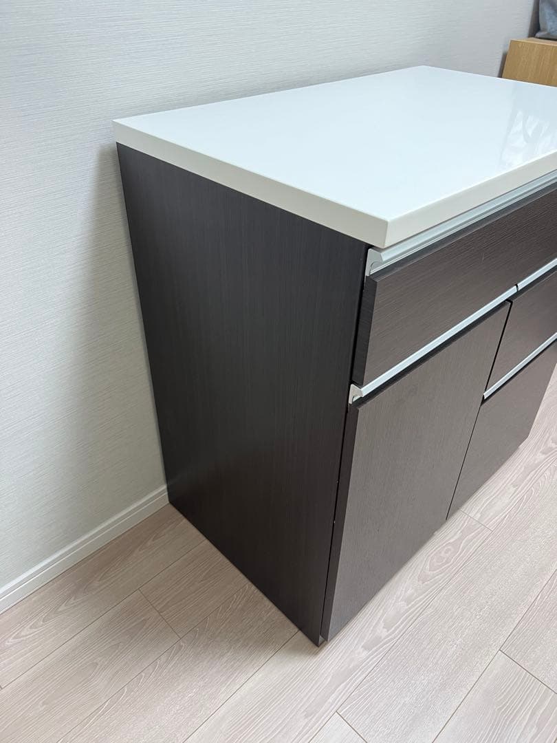 ニトリ　キッチンカウンター（キュリー2 80CT DBR)