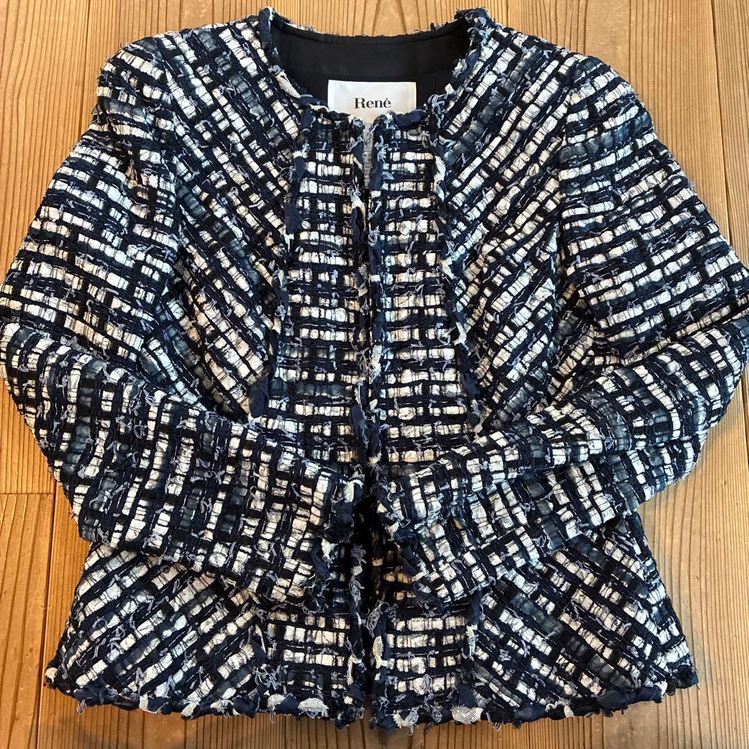 ルネ　ツイードジャケット　36