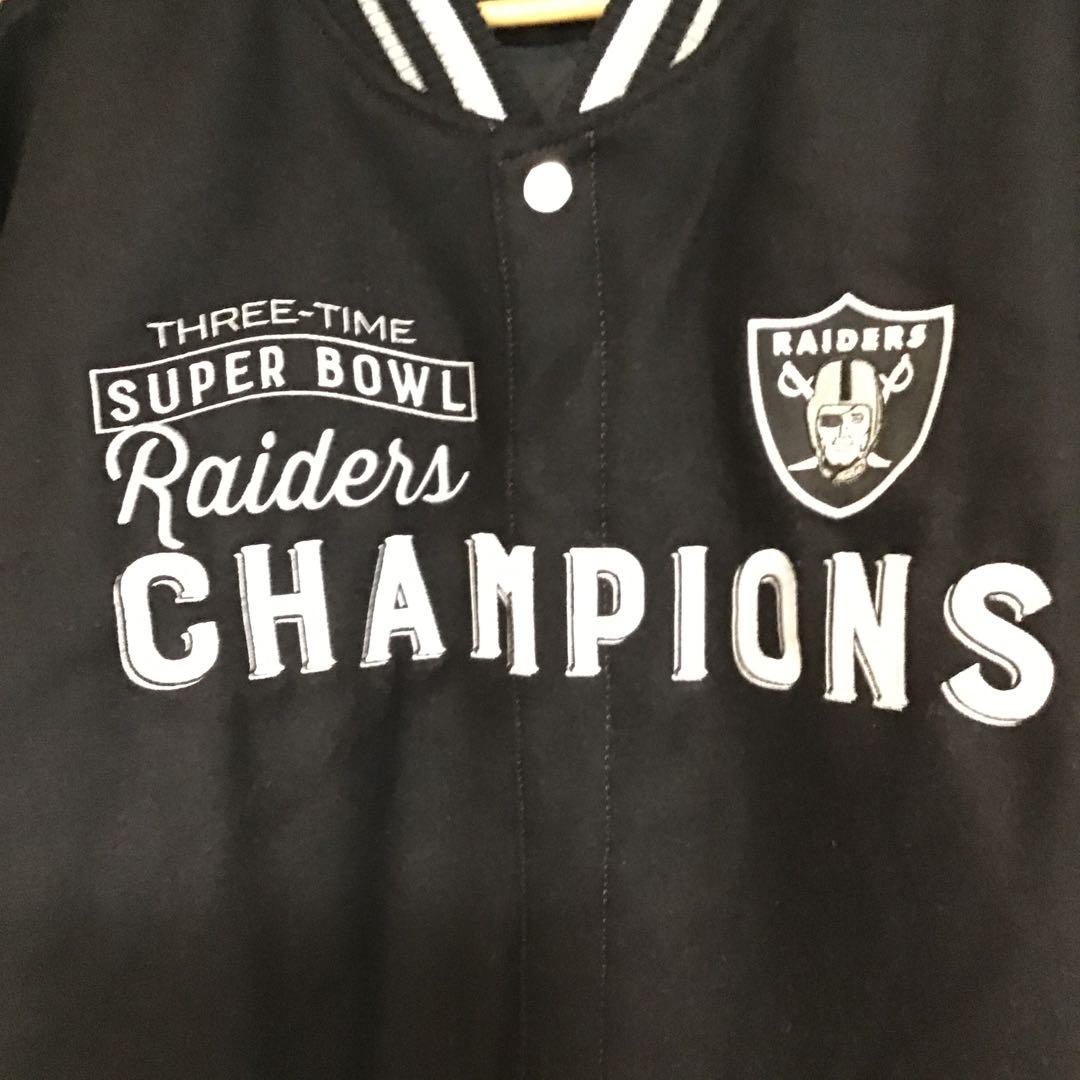 新品 NFL公式 ラスベガス レイダース 4XL リバーシブル スタジャン刺繍
