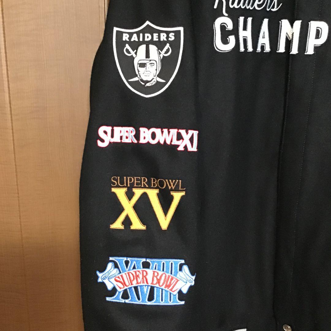 新品 NFL公式 ラスベガス レイダース 4XL リバーシブル スタジャン刺繍