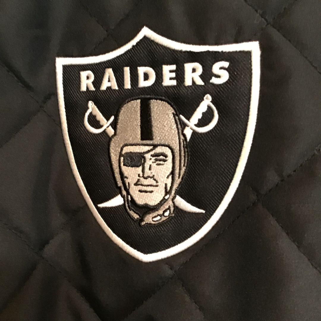 新品 NFL公式 ラスベガス レイダース 4XL リバーシブル スタジャン刺繍