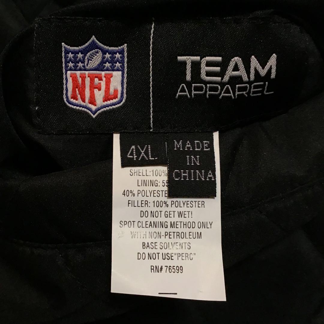 新品 NFL公式 ラスベガス レイダース 4XL リバーシブル スタジャン刺繍