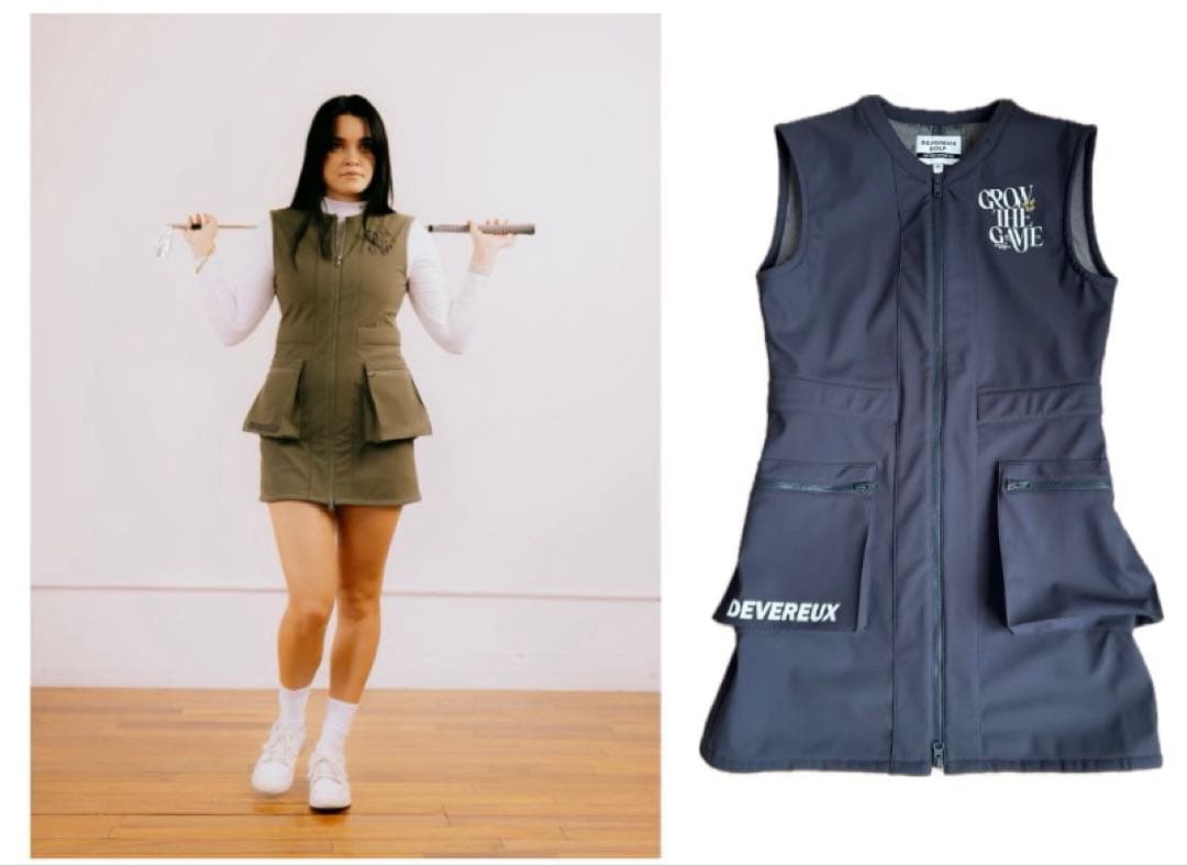 DEVEREUX GOLF（デヴァローゴルフ）ジャンプスカート CHARCOAL