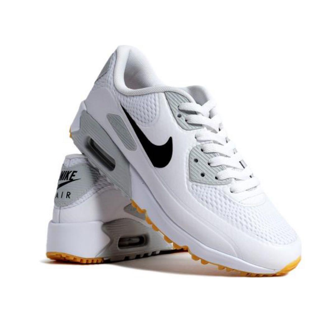 ナイキ ゴルフ 28.5cm エアマックス 90 シューズ スパイク 靴 白