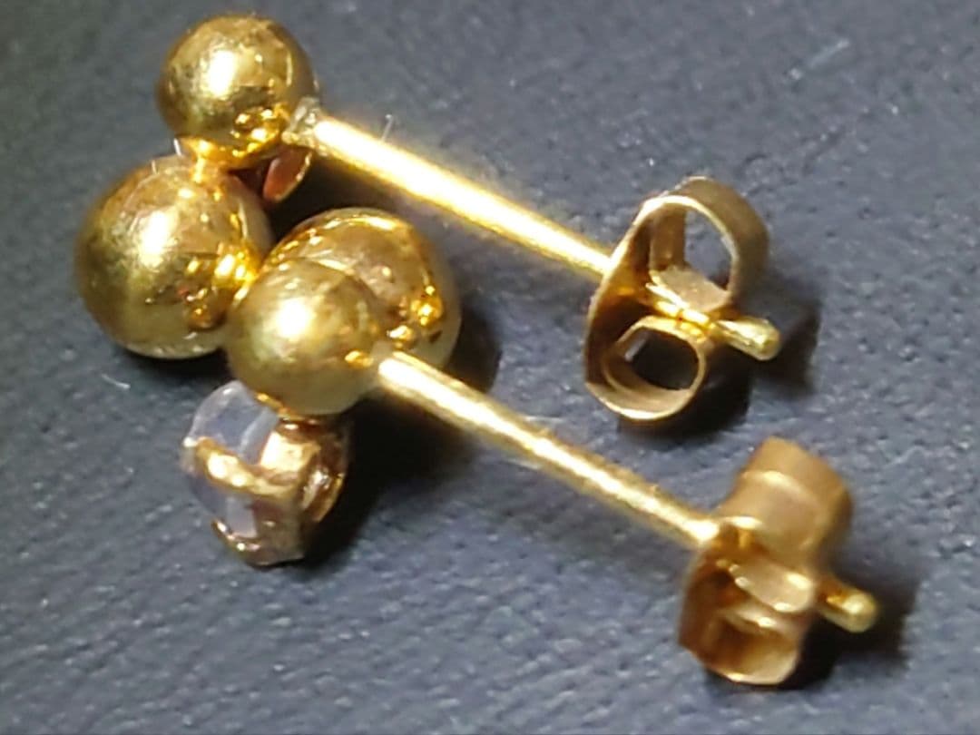 春様【新品未使用】K18 ピアス ムーンストーン 18金アクセサリー ゴールド