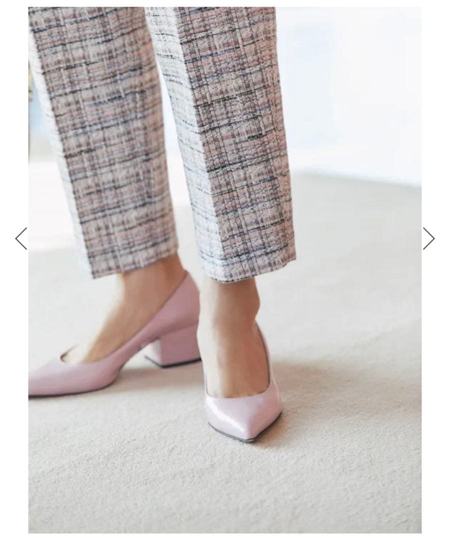 【完売品】SEVEN TEN セブンテン ツイードパンツ テーパード ピンク S