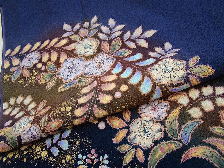 「翠山工房」 辻が花 附下げ・訪問着（正絹）仕立上り＜HH2244hana