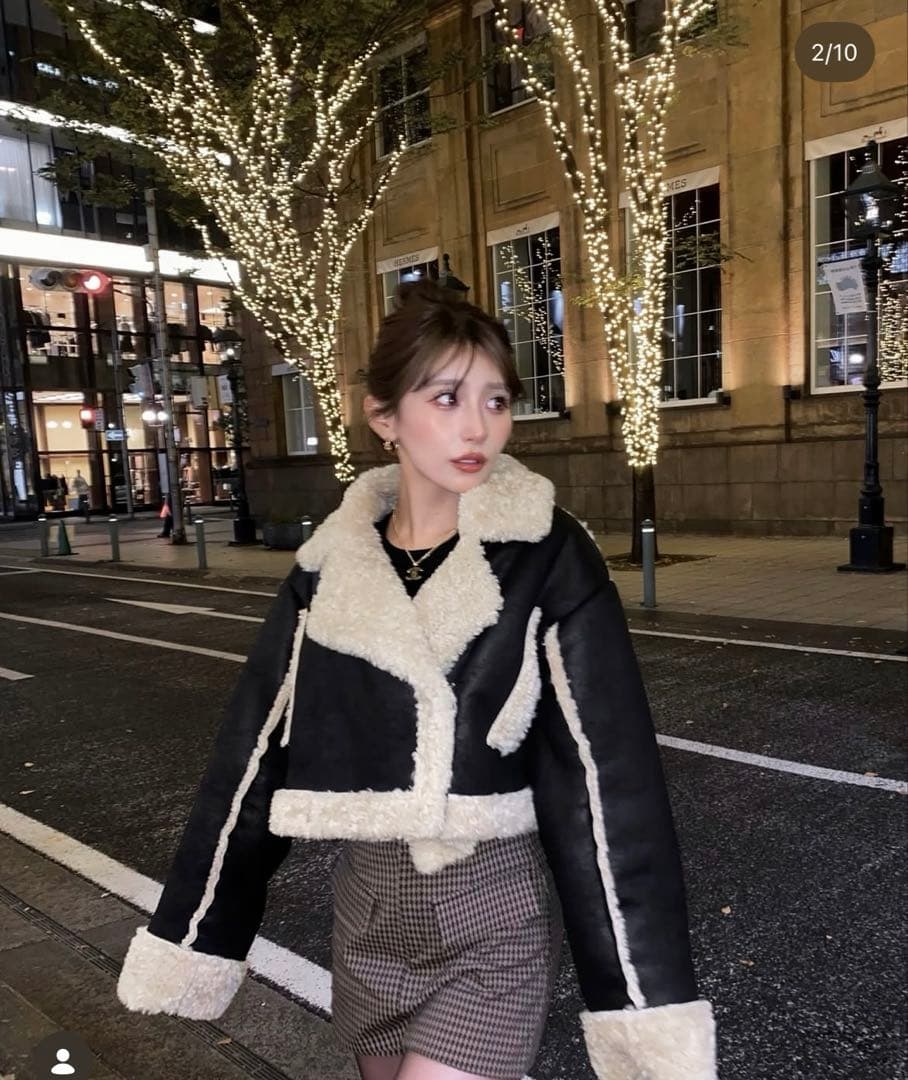 DIANTE みくちゃん着用 千鳥柄スカート ZARA