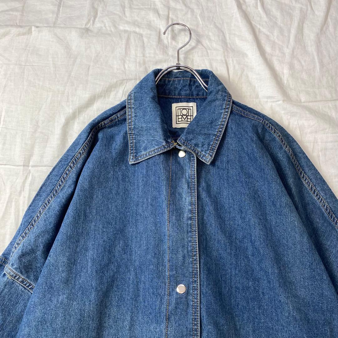 TOTEME トーテム デニムジャケット オーバーサイズ【M/L】ブルー 370
