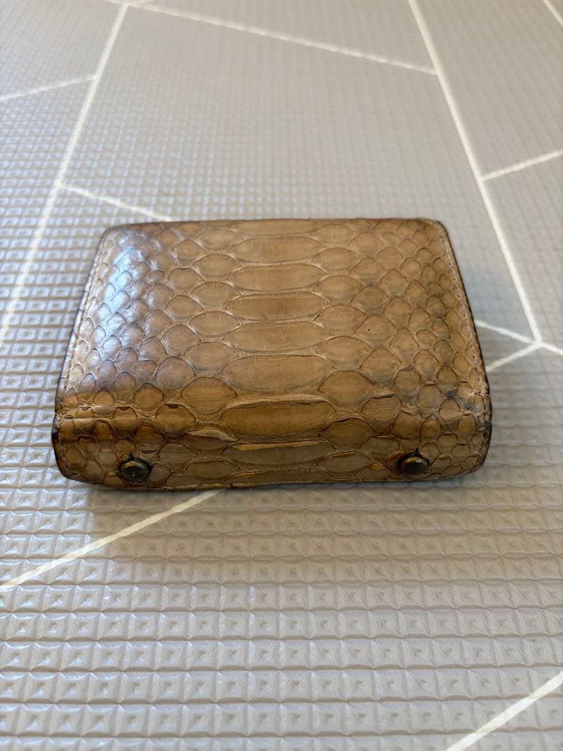 エムピウ　ミッレフォッリエ　パイソン　ベージュ