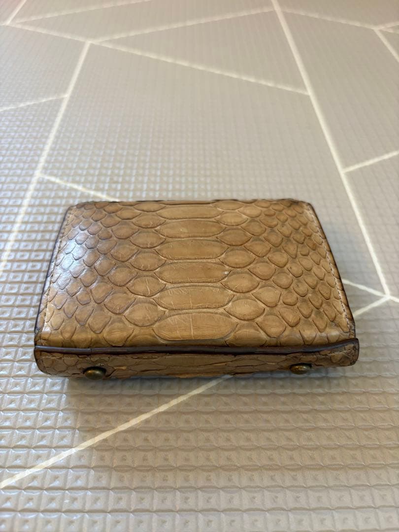 エムピウ　ミッレフォッリエ　パイソン　ベージュ