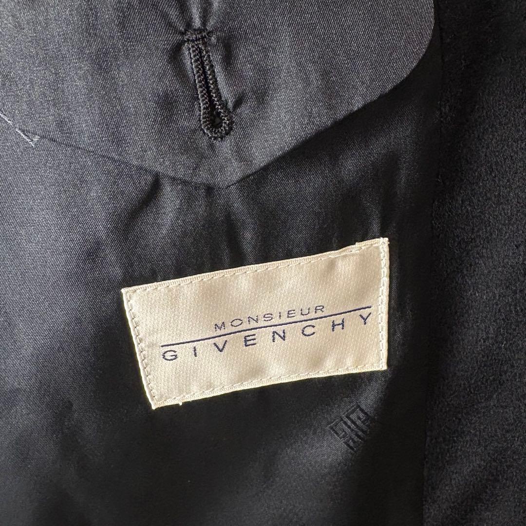 ジバンシー GIVENCHY カシミヤ 100% ダブル チェスター コート L