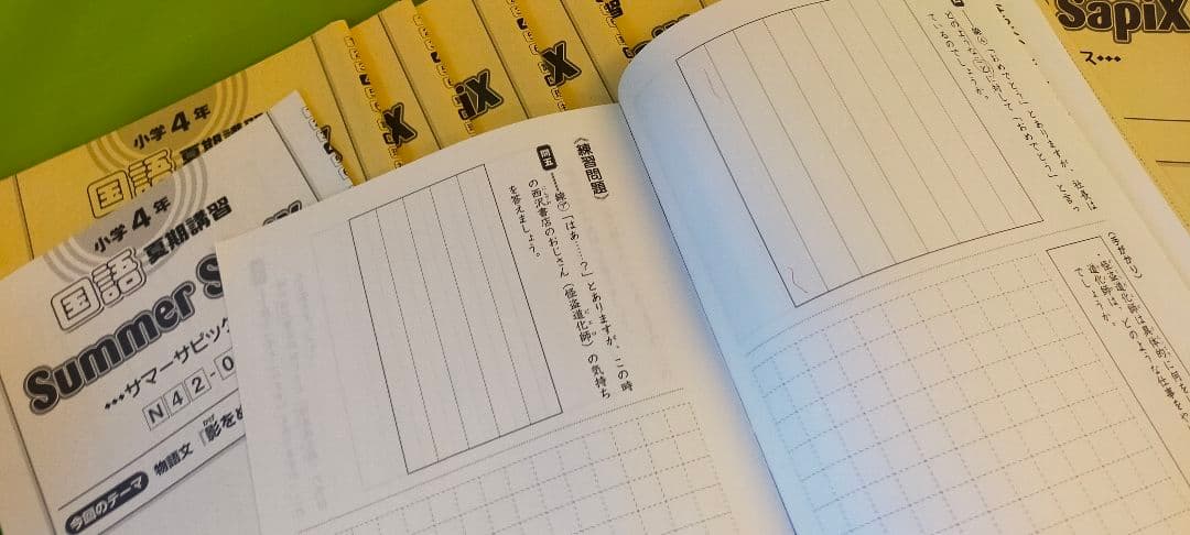 サピックス　夏期講習 国語　小４　サマーサピックス 全12冊フルセット