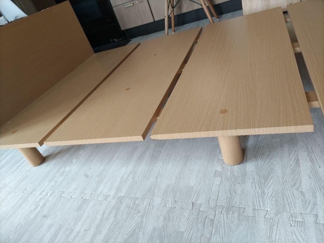 全国送料無料！！北欧テイスト風ローベッド シングル コンセント付き