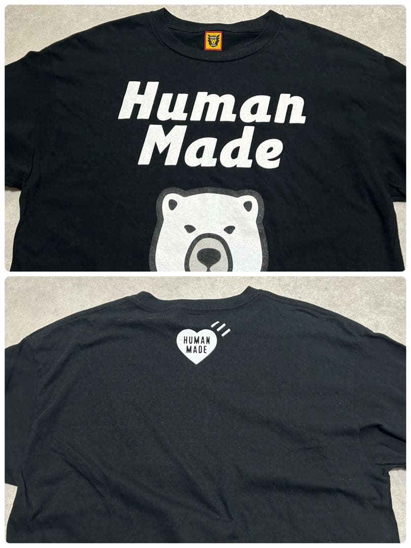 未使用級 22SS HUMAN MADE BEAR L/S 長袖SHIRT M