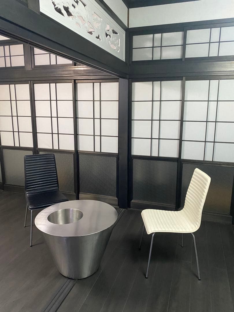 高級 ステンレス センターテーブル　シシャ　フーカ　屋外　デザイナーズ　モダン