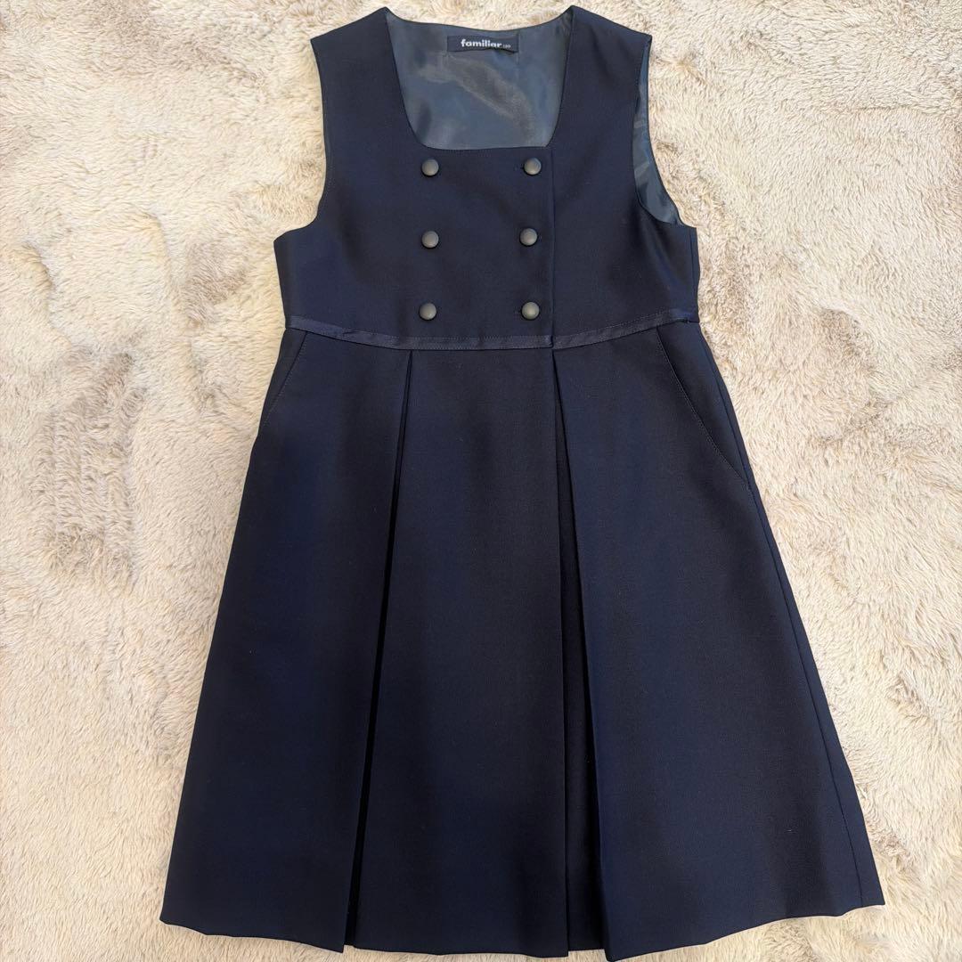 超美品❣️お受験 フォーマルワンピース アンサンブル 120 ネイビー