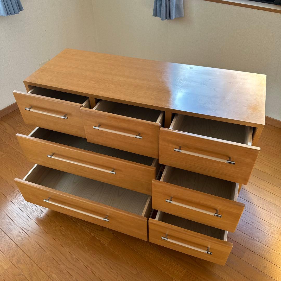 ライトウッド 7引き出しチェスト