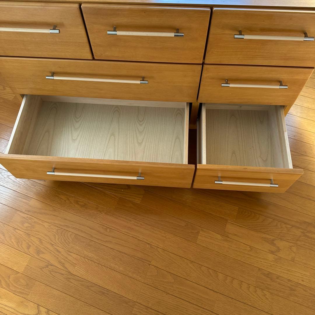 ライトウッド 7引き出しチェスト