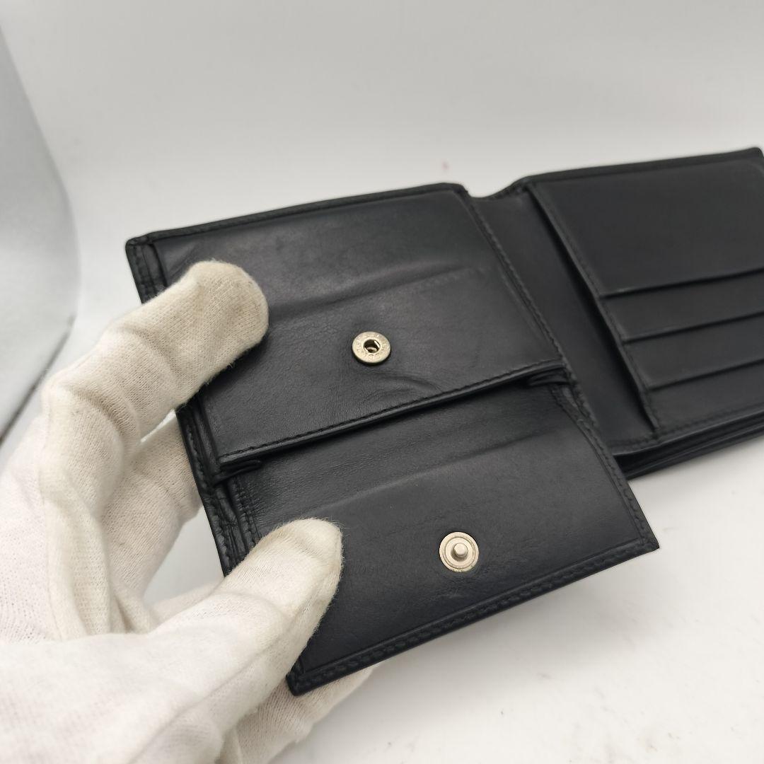 ◎グッチ　折財布　財布　ウォレット　GGキャンバス　ブラック