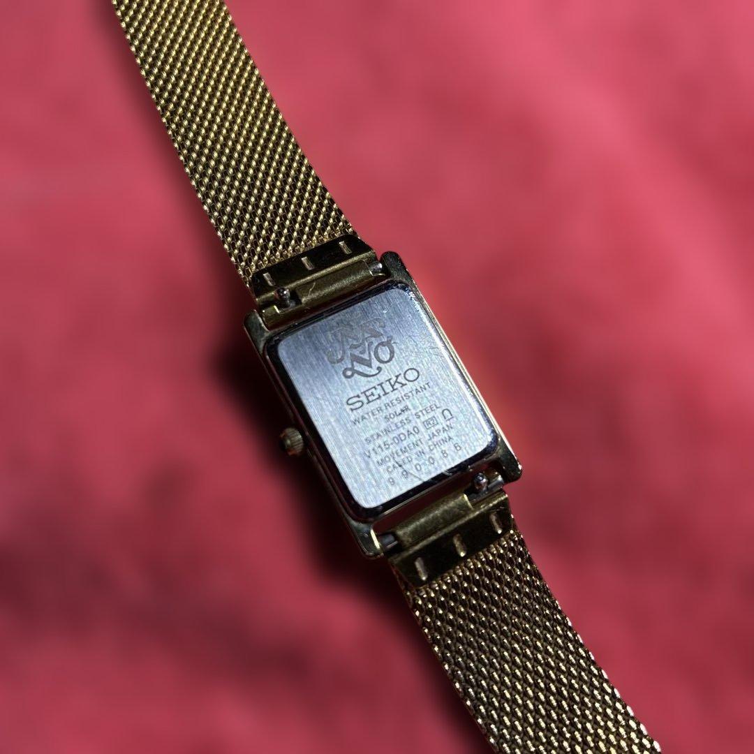 SEIKO V115-0DA0 ナノユニバーサルコラボ　ソーラーレディース腕時計