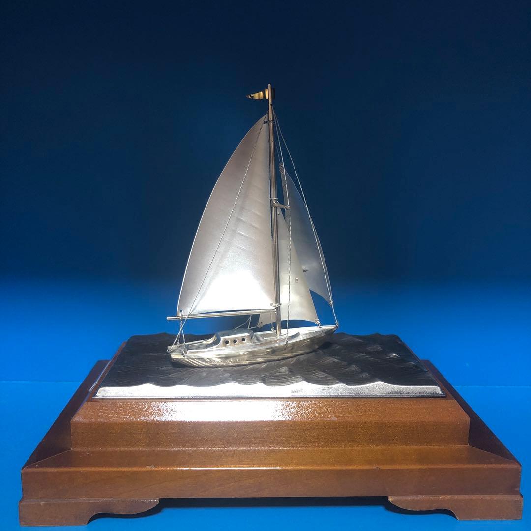 ヨット TAKEHIKO 武比古　シルバー 彫刻　帆船