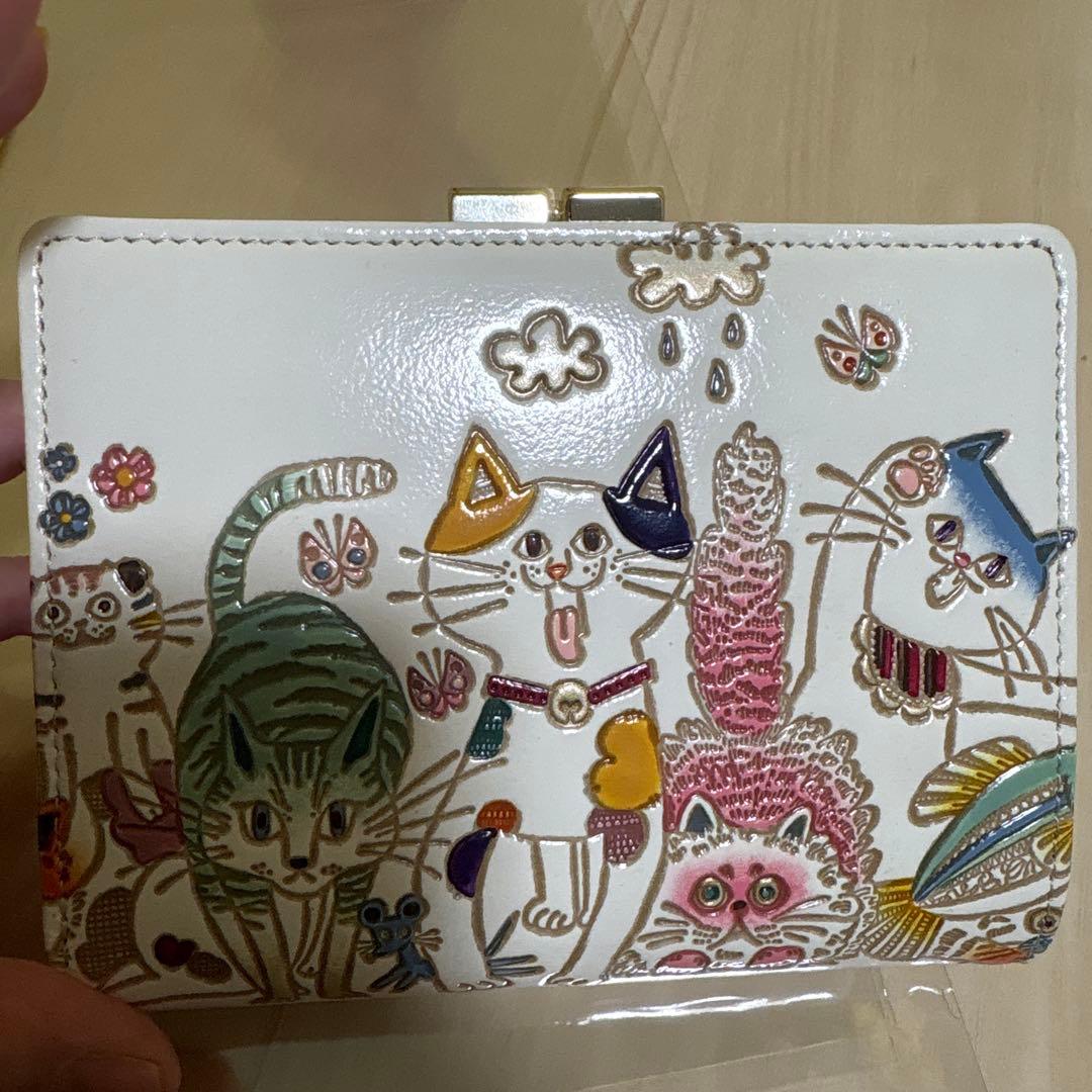 ♡文庫屋大関　ねこちゃん二つ折り財布♡