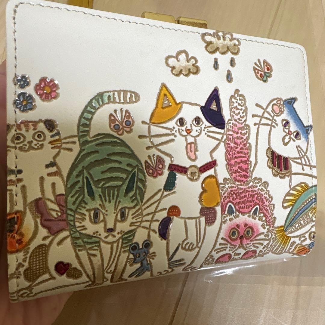 ♡文庫屋大関　ねこちゃん二つ折り財布♡