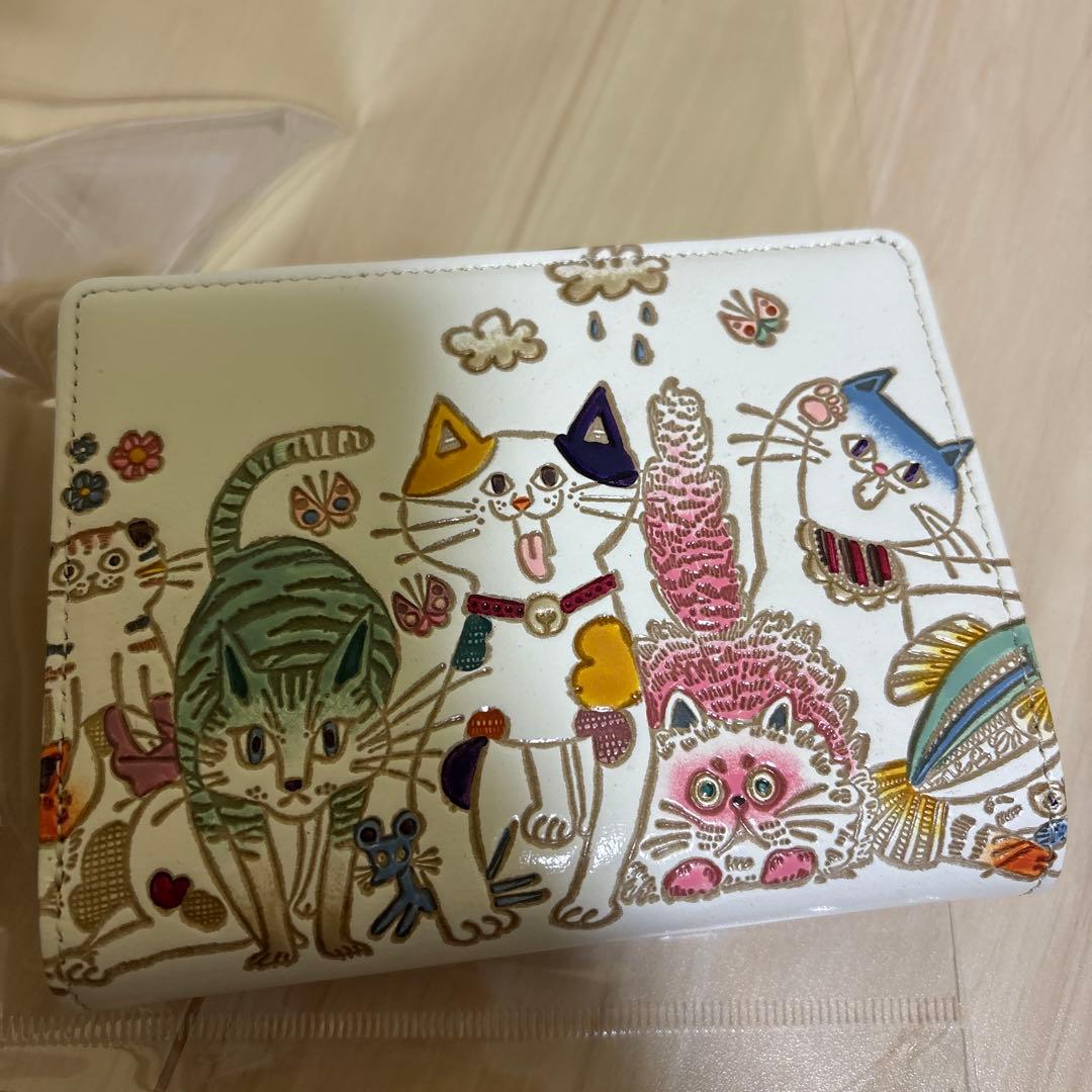 ♡文庫屋大関　ねこちゃん二つ折り財布♡