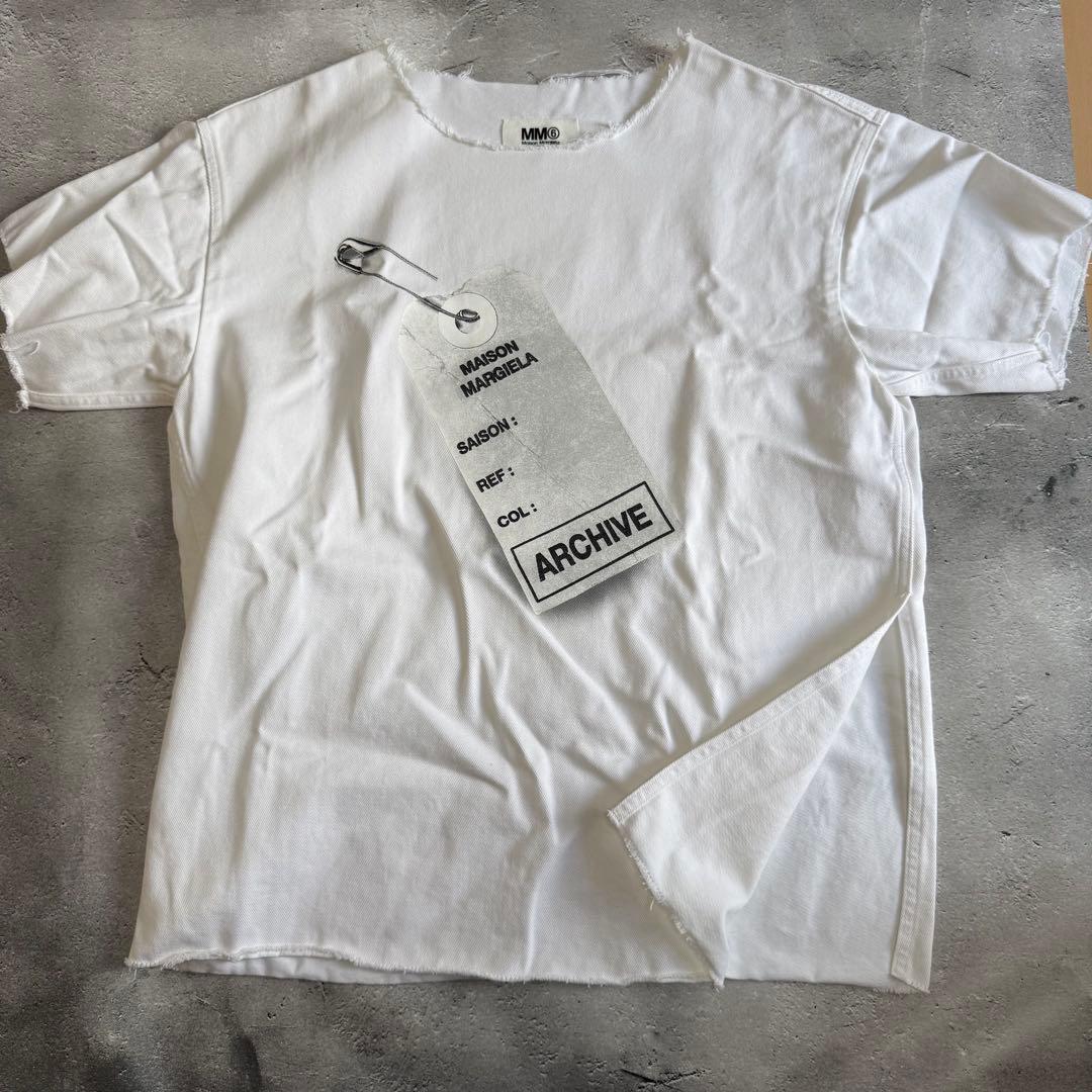 MM6 マルジェラ　Archive カットオフロゴTシャツ　サイズ40