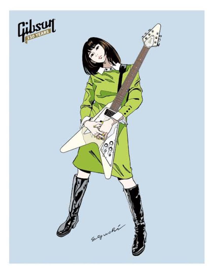 江口寿史ギブソンポスター1本 うえの