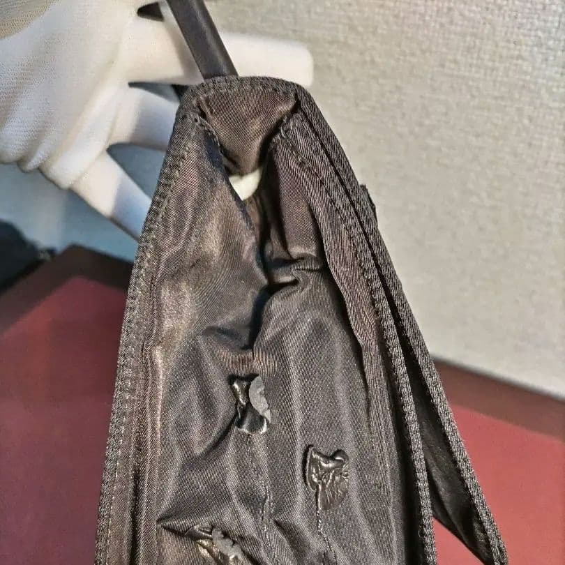 プラダPRADA 花装飾 パーティバッグ