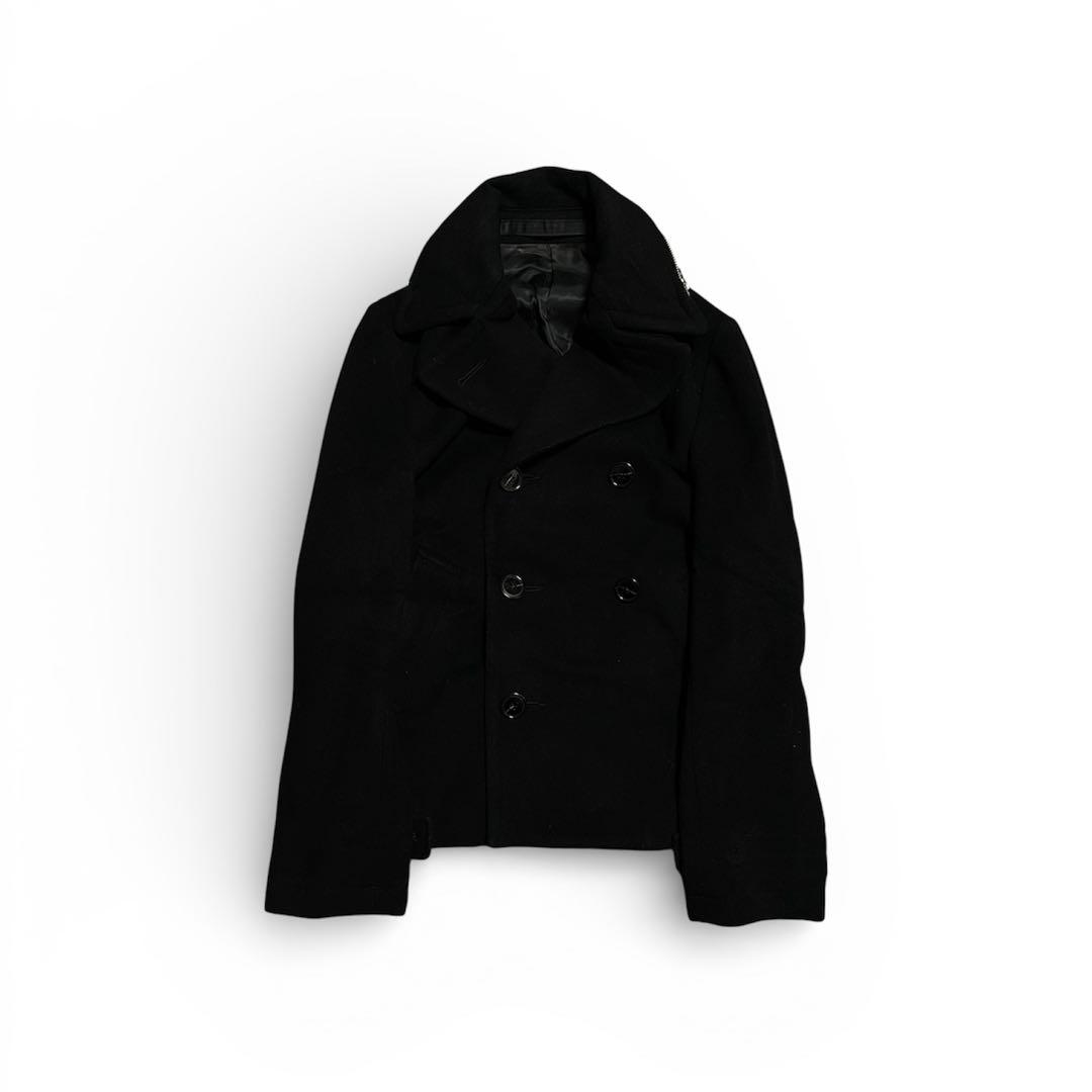 CABANE de ZUCCA ウール ピーコート 黒 ダークコア アーカイブ