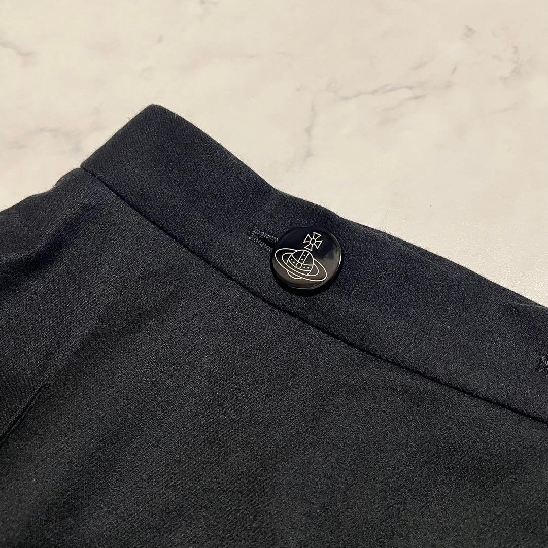 ヴィヴィアンウエストウッド ラップスカート 巻きスカート ブラック オーブボタン