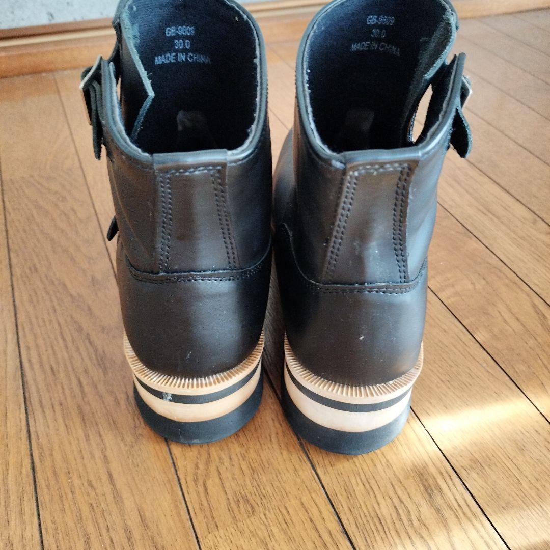 God&Bless ブラックエンジニアブーツ　30cm