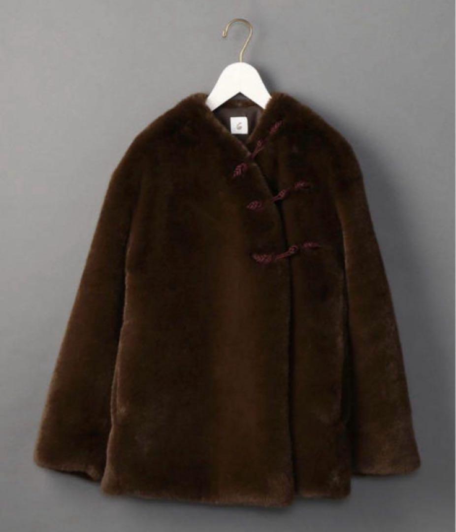 6 ROKU ロク FAKE FUR CHINA OUTER フェイクファー