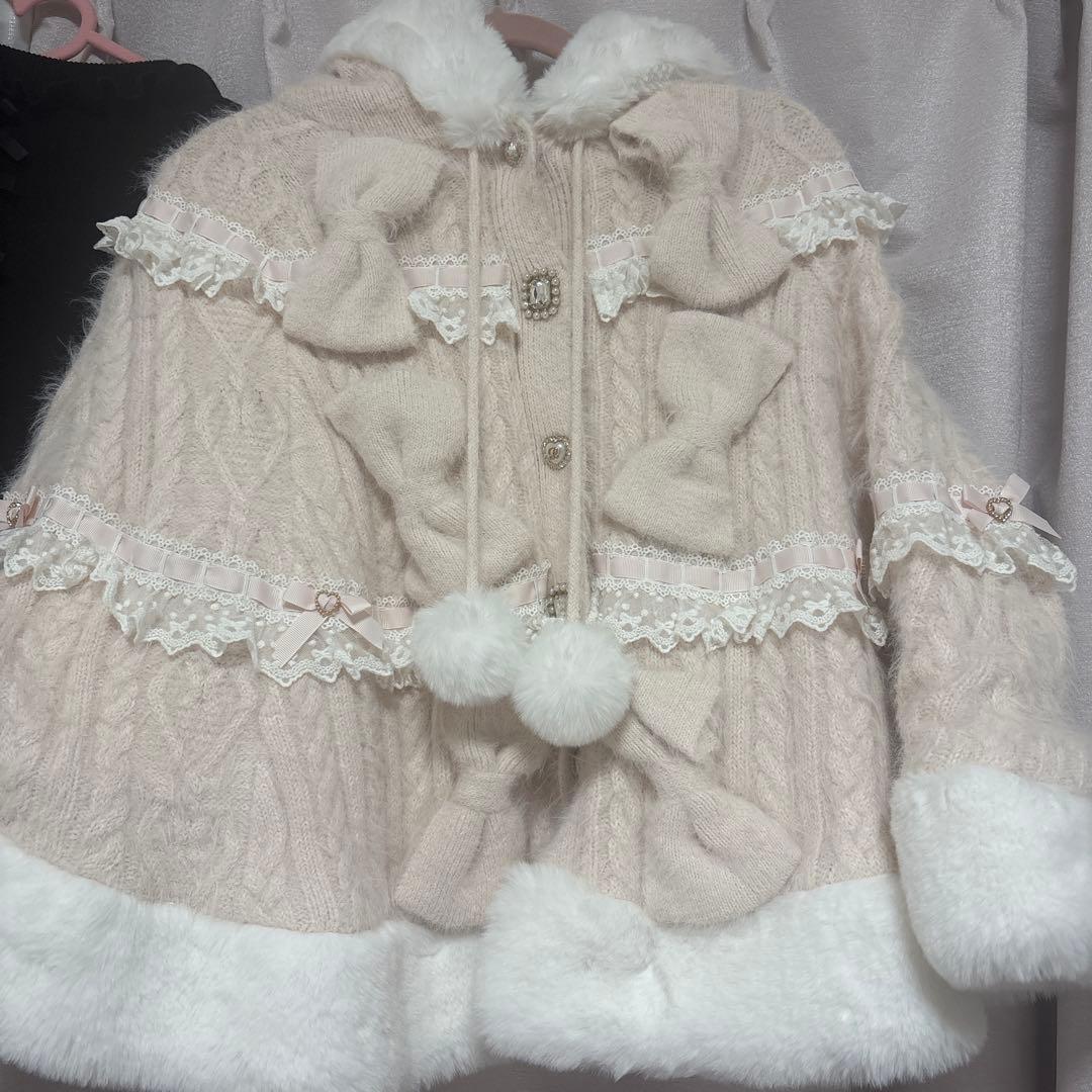 ‪‪❤︎‬リズリサ ポンチョ ピンク 美品‪‪❤︎‬