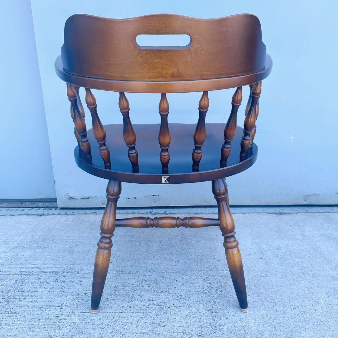 【送料込】飛騨産業 キツツキ アンティーク ウィンザーチェア アームチェア②