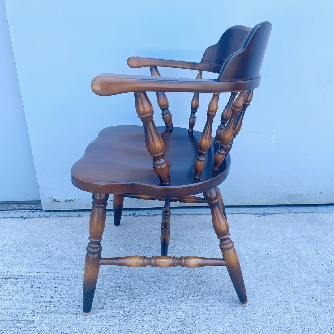 【送料込】飛騨産業 キツツキ アンティーク ウィンザーチェア アームチェア②