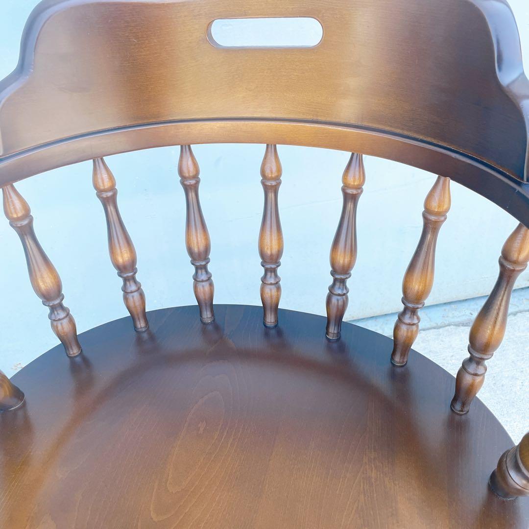 【送料込】飛騨産業 キツツキ アンティーク ウィンザーチェア アームチェア②