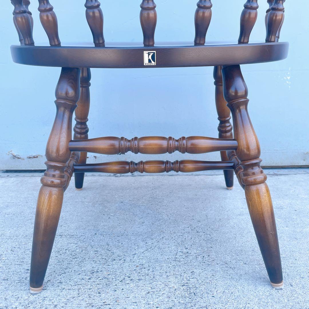 【送料込】飛騨産業 キツツキ アンティーク ウィンザーチェア アームチェア②